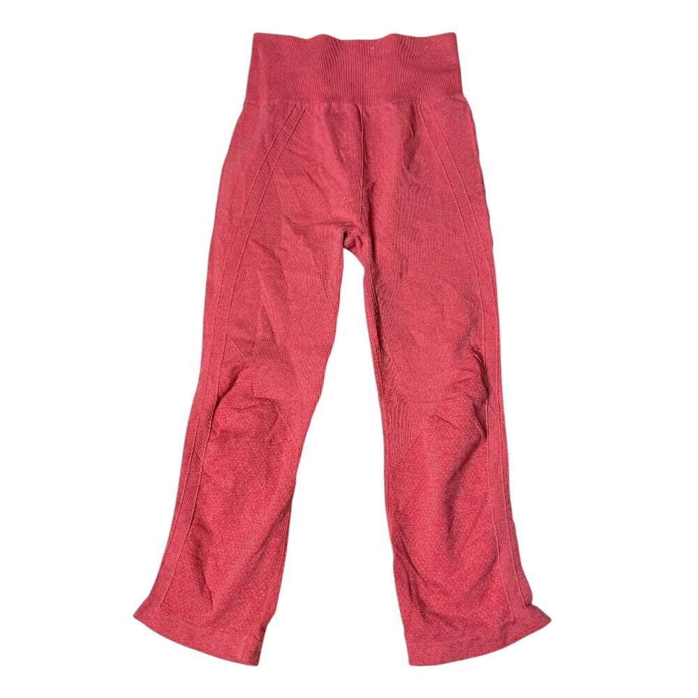 One 5 One orange pink leggings salmon small medium crop